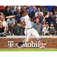 Ronald Acuna Jr. Atlanta Braves Unsigned Grand Slam Hit Photograph