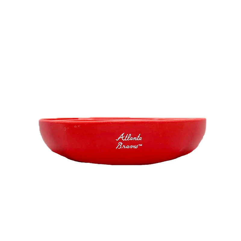 The Memory Company Atlanta Braves 40oz. Glass Tumbler with Silicone Snack Tray