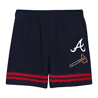 Toddler  Navy Atlanta Braves Bonus Ball T-Shirt & Shorts Set