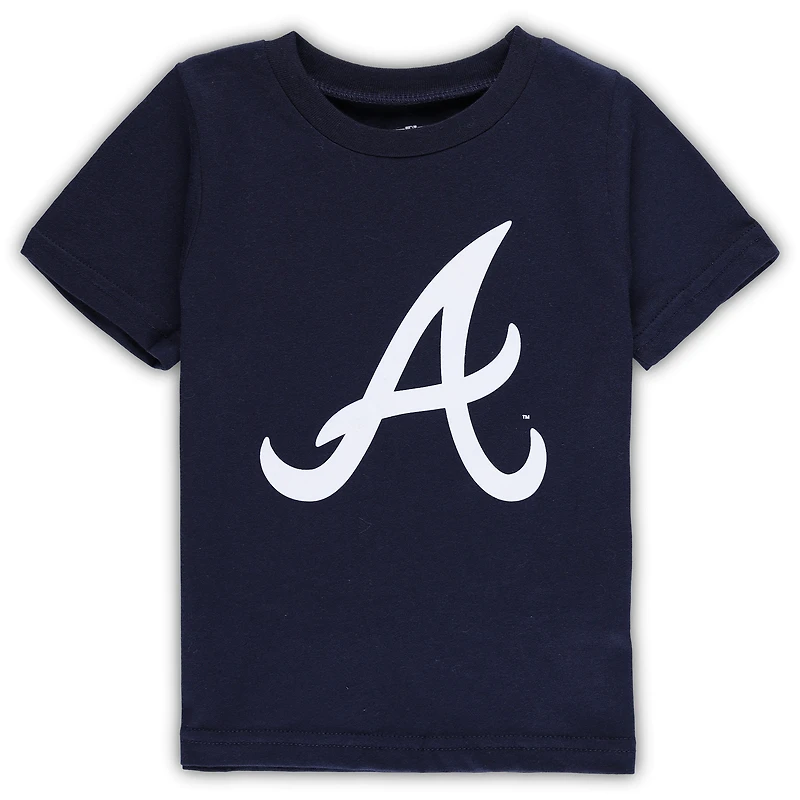 T-shirt à logo principal de l'équipe Atlanta Braves bleu marine pour tout-petit