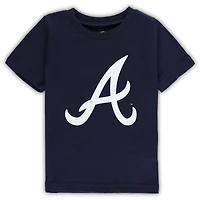 T-shirt à logo principal de l'équipe Atlanta Braves bleu marine pour tout-petit