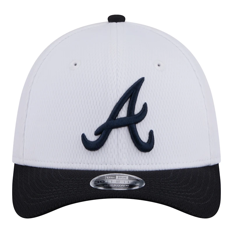 Toddler New Era  White Atlanta Braves Baseball 39THIRTY M-Crown Adjustable Hat