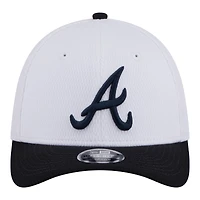 Toddler New Era  White Atlanta Braves Baseball 39THIRTY M-Crown Adjustable Hat