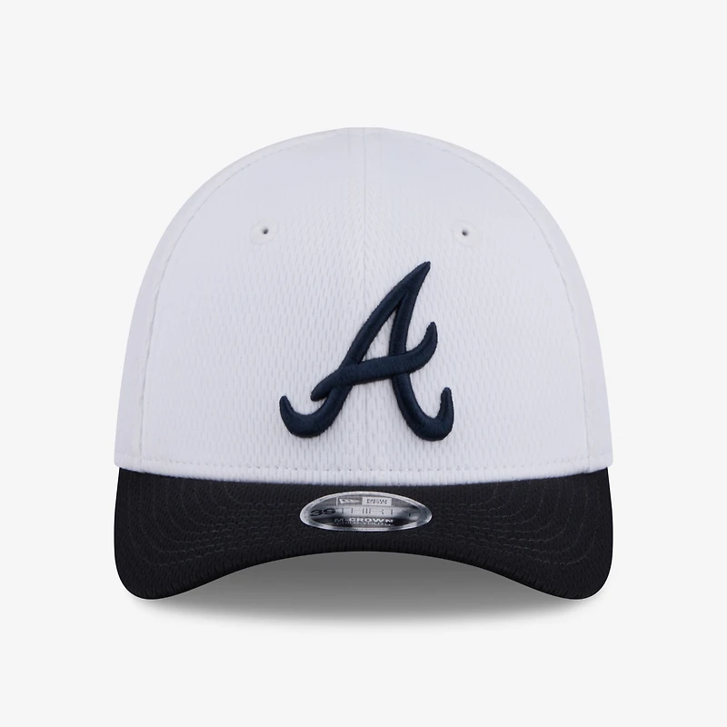 Toddler New Era White Atlanta Braves Baseball 39THIRTY M-Crown Adjustable Hat