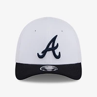 Toddler New Era  White Atlanta Braves Baseball 39THIRTY M-Crown Adjustable Hat