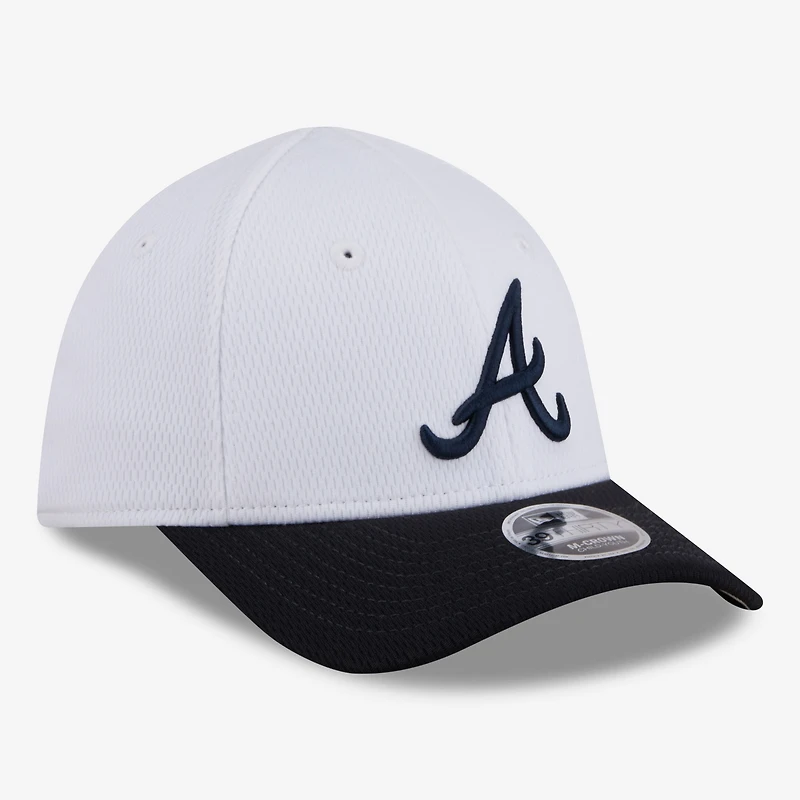 Toddler New Era White Atlanta Braves Baseball 39THIRTY M-Crown Adjustable Hat