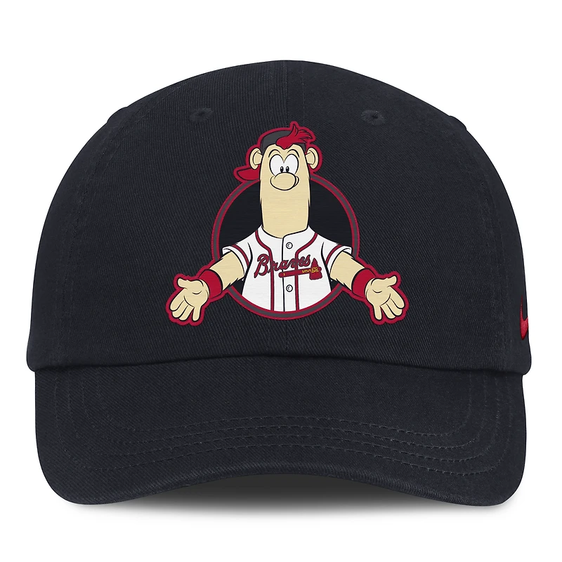 Toddler Nike Navy Atlanta Braves Mascot Club Adjustable Hat