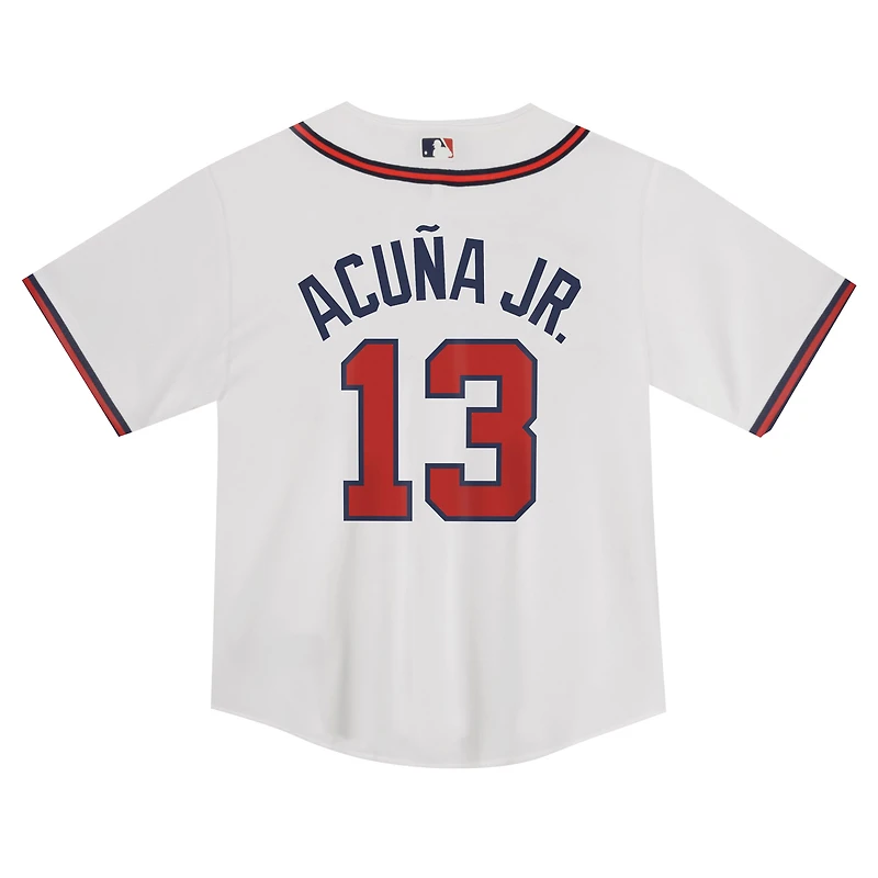 Toddler Nike Ronald Acuña Jr. White Atlanta Braves  Game Jersey