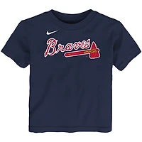 Toddler Nike Ronald Acuna Jr. Navy Atlanta Braves Player Name & Number - T-Shirt