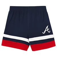 Ensemble t-shirt et short Outerstuff bleu marine Atlanta Braves Ground Ball pour tout-petit