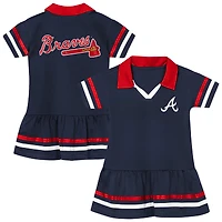 Toddler Outerstuff  Navy Atlanta Braves Star Player Dress