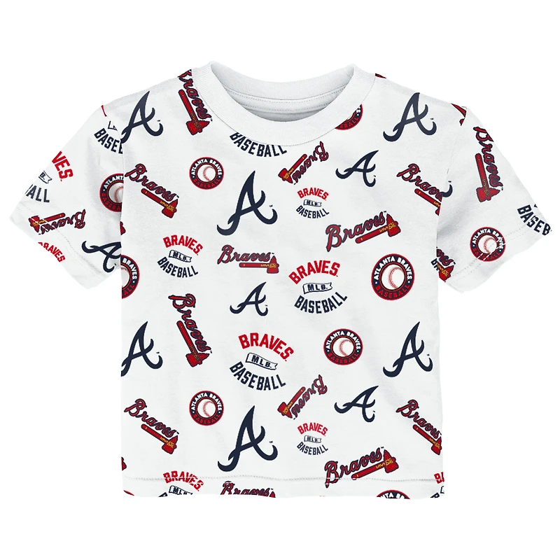 Toddler Outerstuff  White Atlanta Braves Run Down T-Shirt