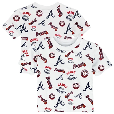 Toddler Outerstuff  White Atlanta Braves Run Down T-Shirt