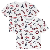 Toddler Outerstuff  White Atlanta Braves Run Down T-Shirt