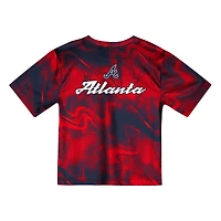 Ensemble t-shirt et short rouge/noir pour enfant des Braves d'Atlanta Pinch Hitter Infielder