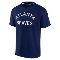 T-shirt unisexe Fanatics Navy Atlanta Braves Elements super doux à manches courtes