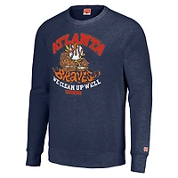 Sweat-shirt unisexe MLB x Guy Fieri's Flavortown Navy Atlanta Braves Tri-Blend