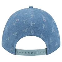 Casquette unisexe New Era Denim Atlanta Braves A-Frame 9FORTY ajustable