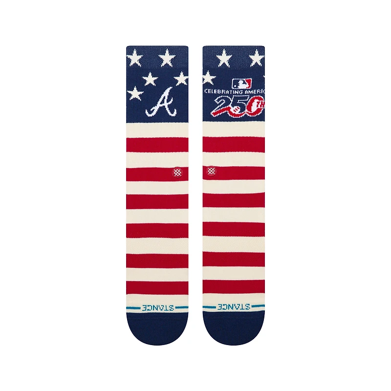 Unisex Stance Atlanta Braves American's 250th Crew Socks