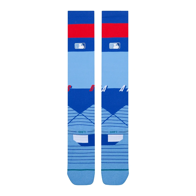 Chaussettes montantes unisexes Stance bleues Atlanta Braves 2026 City Connect