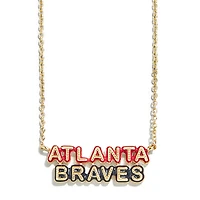 WEAR by Erin Andrews  Atlanta Braves Delicate Enamel Necklace