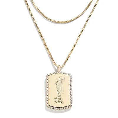 WEAR by Erin Andrews x Baublebar Atlanta Braves Dog Tag Necklace
