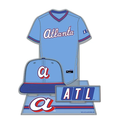 Présentoir de collection 3D WinCraft Atlanta Braves 2026 City Connect