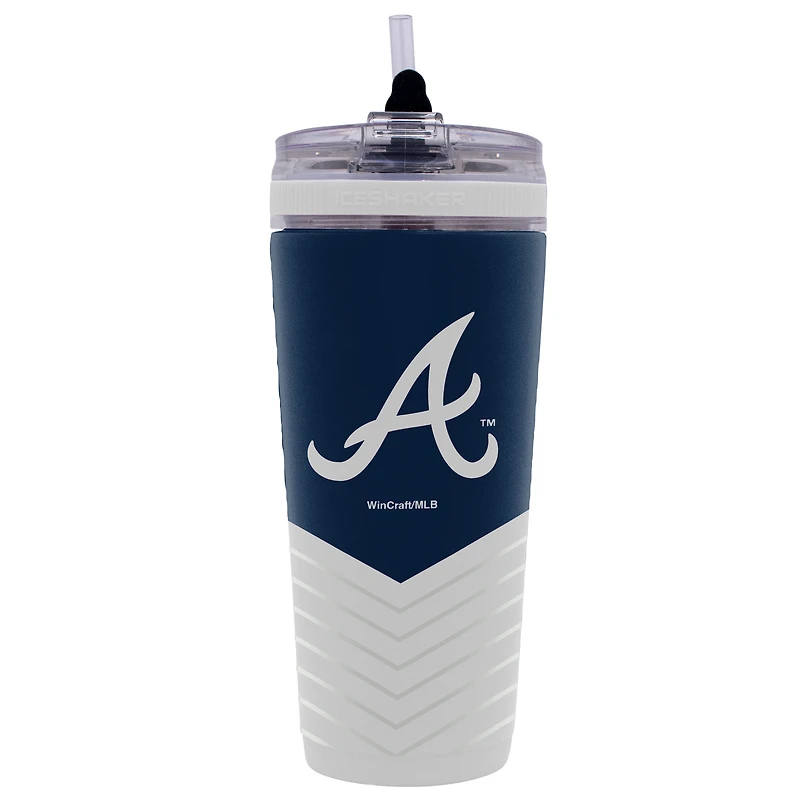 Bouteille shaker WinCraft Atlanta Braves 4D Flex Ice de 770 ml