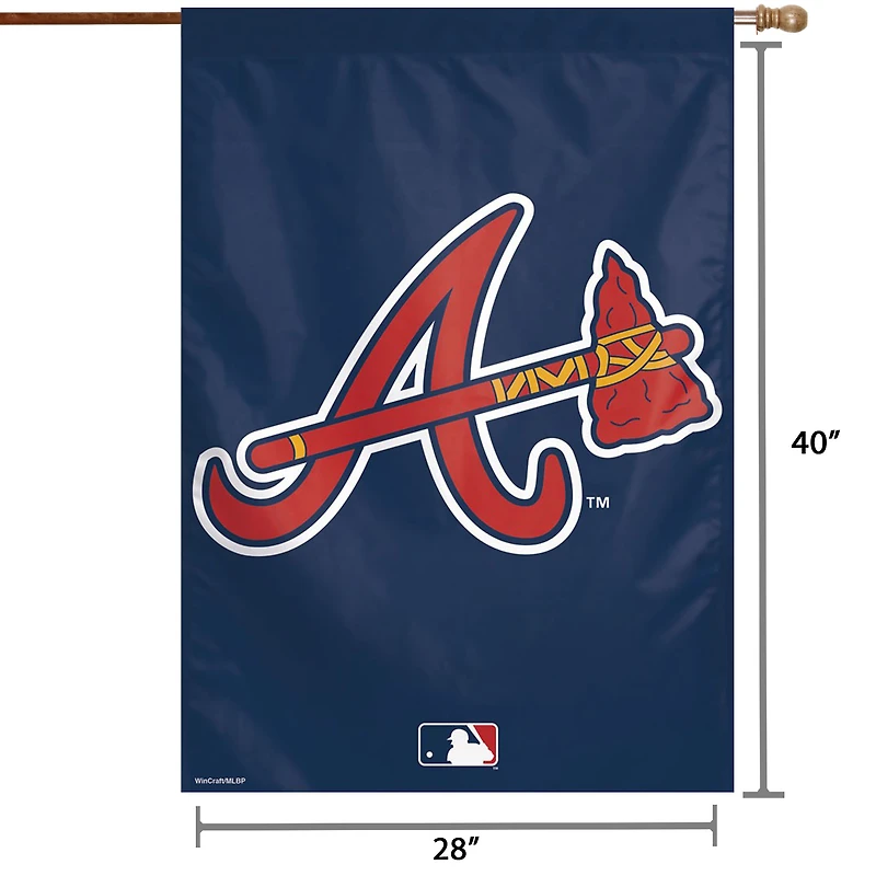 WinCraft Atlanta Braves 71,1 x 101,6 cm Grand logo House Flag