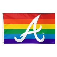 Drapeau de luxe WinCraft Atlanta Braves 3' x 5' à une face, fierté de l'équipe