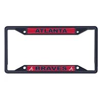 Cadre de plaque d'immatriculation WinCraft Atlanta Braves couleur chrome