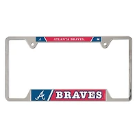 WinCraft  Atlanta Braves Chrome Plated Metal License Plate Frame