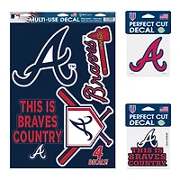 Pack de décalcomanies WinCraft Atlanta Braves