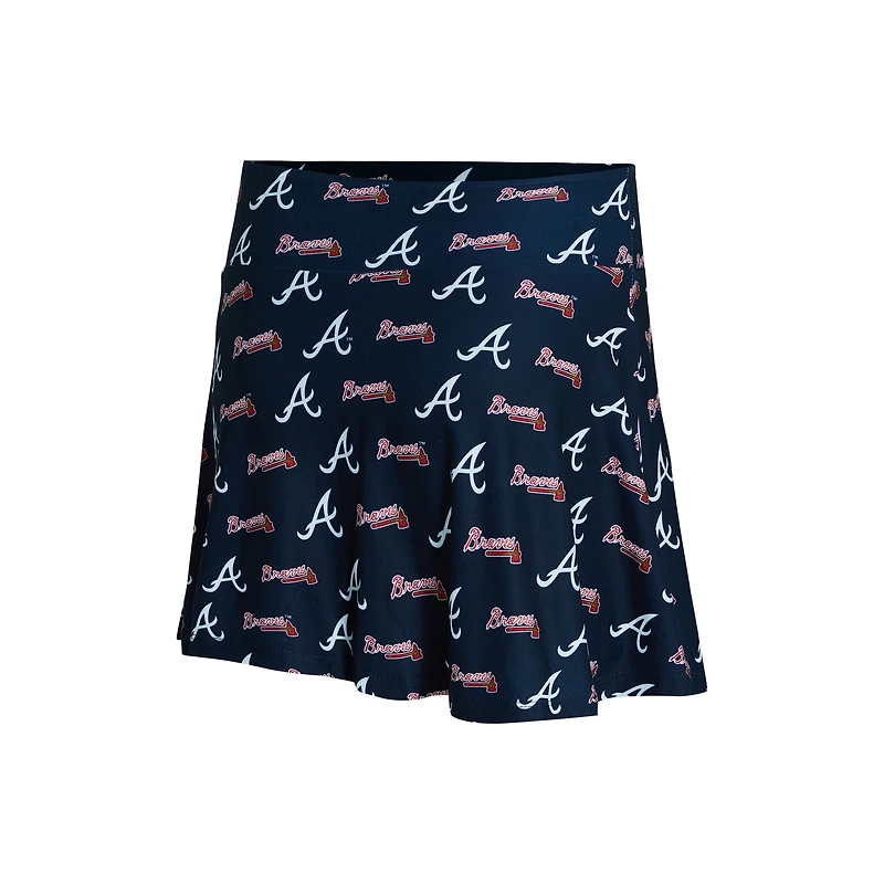 Women's Concepts Sport  Navy Atlanta Braves Knit Tank Top & Skort Set