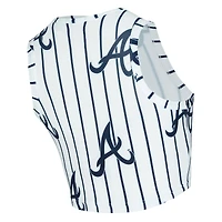 Ensemble débardeur et short à rayures blanches Atlanta Braves Record pour femme Concepts Sport