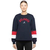 Sweat-shirt à enfiler bleu marine Atlanta Braves Game Day Color pour femme de New Era