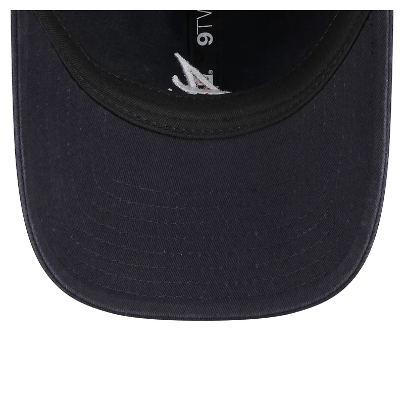 Women's New Era  Navy Atlanta Braves Preppy Team 9TWENTY Adjustable Hat