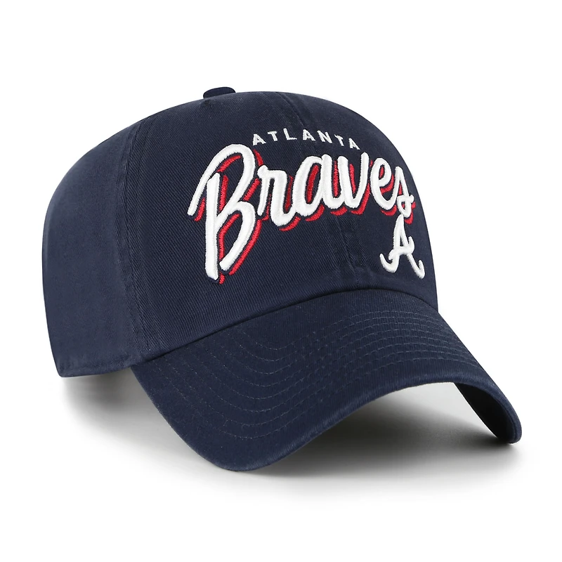 Casquette ajustable Ariana Clean Up bleu marine '47 pour femme des Braves d'Atlanta