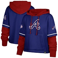 Sweat à capuche court City Connect 47 Royal Atlanta Braves pour femme