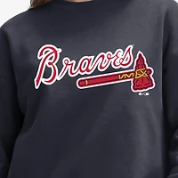 Women's Champion  Navy Atlanta Braves All-Star Sweatshirt