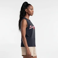 Women's Champion  Navy Atlanta Braves Muscle Tank Top