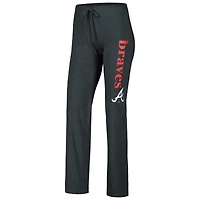 Ensemble de nuit Concepts Sport Charcoal/Navy Atlanta Braves Meter Muscle Tank et pantalon pour femmes