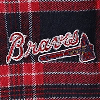 Women's Concepts Sport Navy/Red Atlanta Braves Plus Badge Sleep Set
