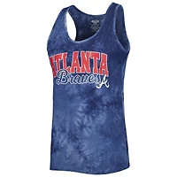 Ensemble de nuit débardeur et short à dos nageur bleu marine Atlanta Braves Concepts Sport pour femme