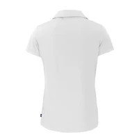 Women's Cutter & Buck  White Atlanta Braves Daybreak Eco Recycled V-Neck Polo