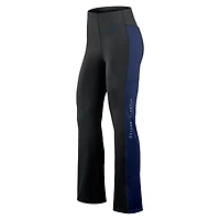 Women's Fanatics Black Atlanta Braves Studio Fitted Flared Leggings