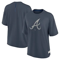 T-shirt surdimensionné bleu Atlanta Braves pour femme, motif éléments bruts, Future Ground