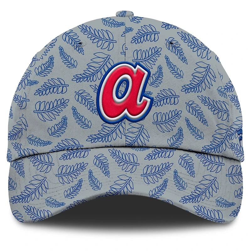 Women's Fanatics  Gray Atlanta Braves Cooperstown Collection Shift Adjustable Hat