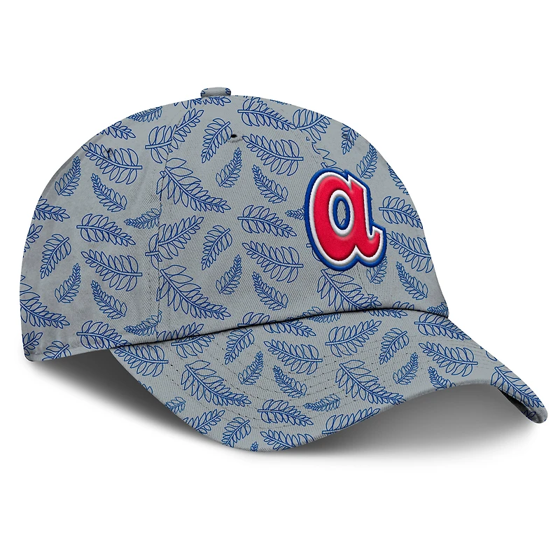Women's Fanatics Gray Atlanta Braves Cooperstown Collection Shift Adjustable Hat