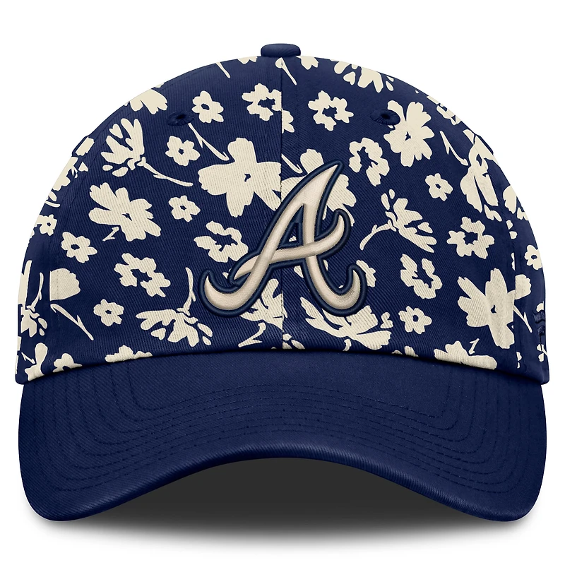 Women's Fanatics Navy Atlanta Braves Blossom Adjustable Hat